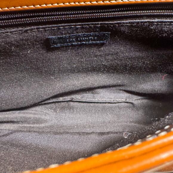 Y2K THE LIMITED Patent Leather Shoulder Bag | Caramel Brown Baguette Purse - Picture 11 of 11